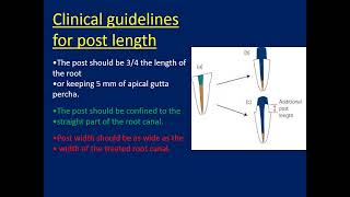 Restoration of endodontically treated teeth