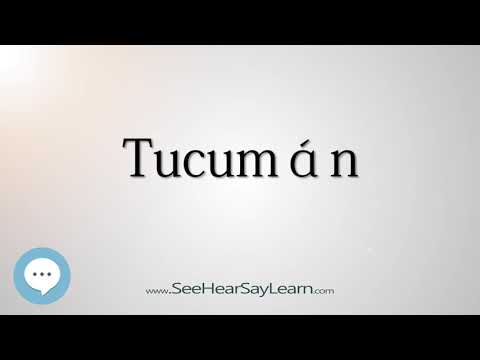 Tucumán (How to Pronounce Cities of the World)💬⭐🌍✅ (How to Pronounce Cities of the World)💬⭐🌍✅