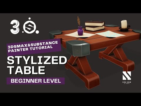 Game Asset Stylized Table | Autodesk3dsMax/SubstancePainter