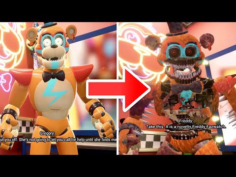 Freddy transforms into Nightmare Freddy and jumpscare me - Five Nights at Freddy's: Security Breach