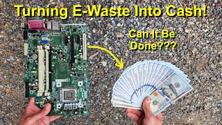 Turning E-Waste Into Cash! Smelting Gold & Silver From Circuit Boards