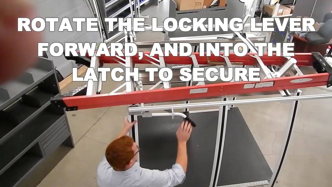 Operating A Clamp and Lock Ladder Rack