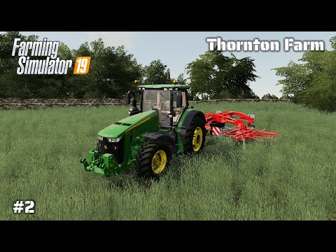Working on Grass Field - Thornton Farm - #2 Farming Simulator 19 Timelapse Series
