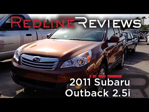 2011 Subaru Outback 2.5i Review, Walkaround, Start Up & Rev