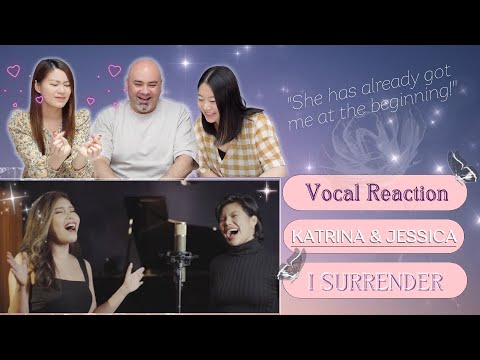 I SURRENDER  COVER by KATRINA VELARDE and JESSICA VILLARUBIN  -- Vocal Coach Reacts