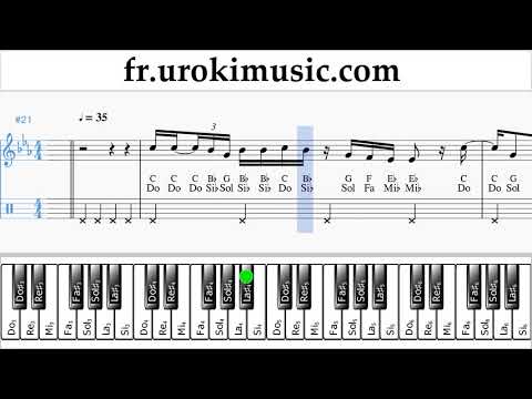 Cours de Piano (main droite) Martin Garrix feat Khalid - Ocean Tuto Partitions um-i829