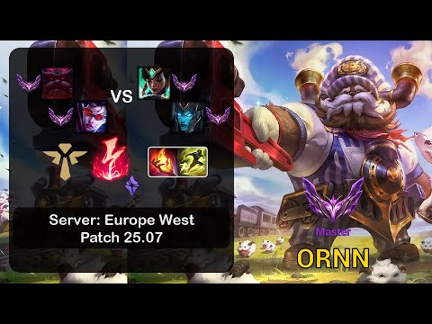Ornn Support + Vayne vs Karma + Kalista - EUW Master - Patch 25.07
