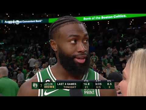 "They Let Us Get Two, So Don't Let Us Get Another One" - Jaylen Brown After Celtics Game 5 W!