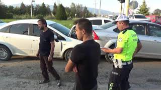 Hal Kavşağında Kaza