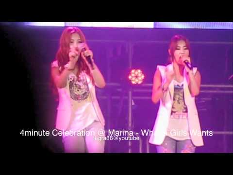 What a Girls Wants - 100813 4minute Celebration @ Marina