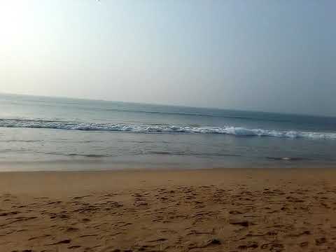 Sharmistha in Puri sea beach early morning
