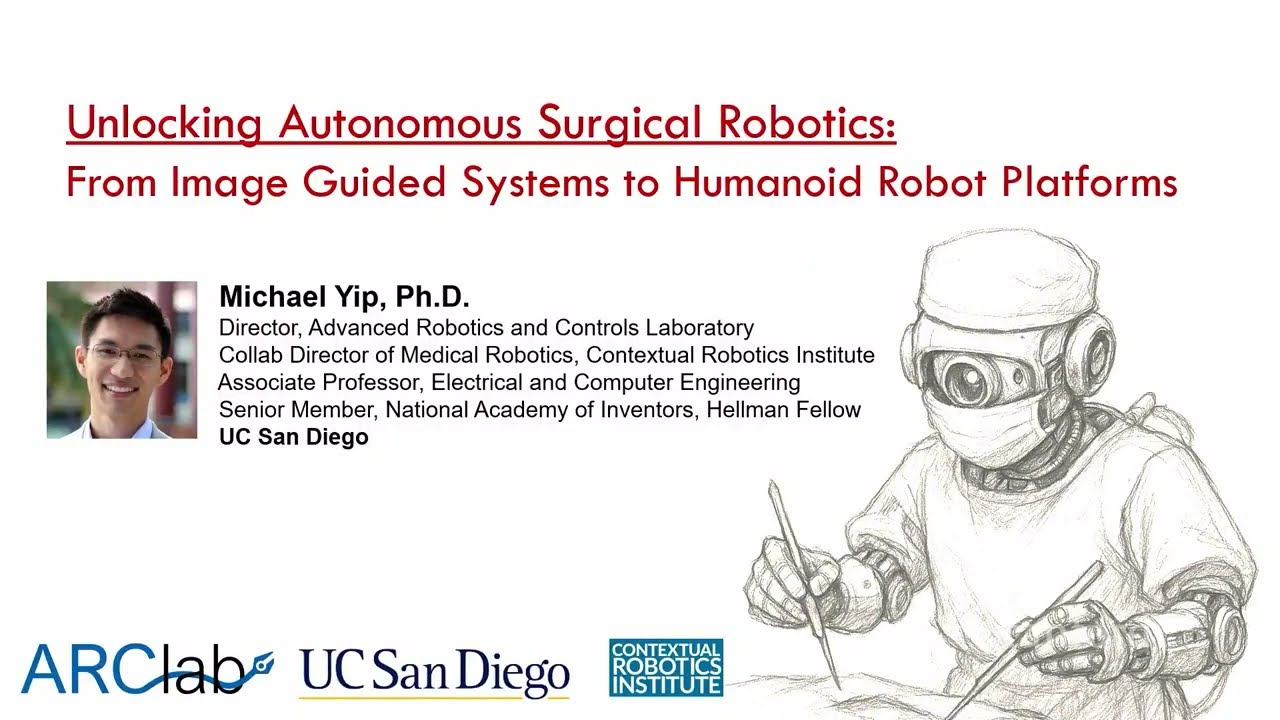 Stanford Robotics Seminar ENGR319 | Spring 2026 | Unlocking Autonomous Medical Robotics