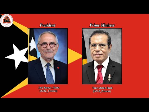 National Anthem Democratic Republic of Timor-Leste "Pátria" President And Prime Minister (2022)