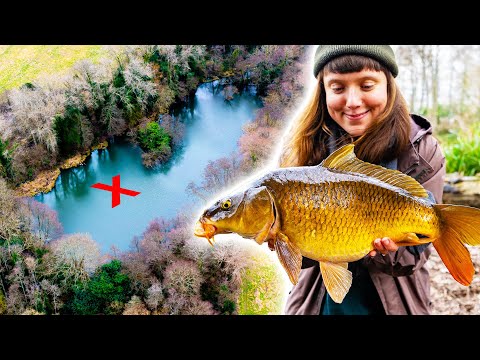 Carp Fishing at the SECRET LAKE! (We Found Them!)