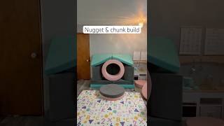 Nugget & chunk build #nuggetcouch #chunk #fort #toddler #shorts