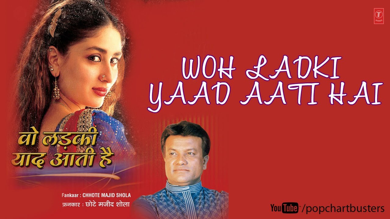 Teri Yaade Meri Saanso Ko Lyrics | Woh Ladki Yaad Aati Hai (Album) | Chhote Majid Shola | Mahesh Prabhakar