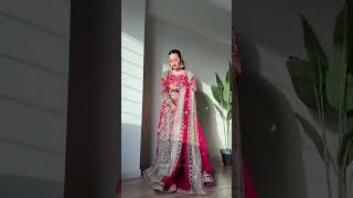 Multi Charmuse Flared Bridal Lehenga Suit - Video 1