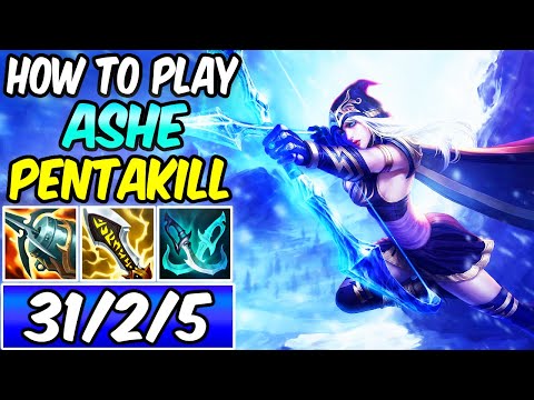 HOW TO PLAY ASHE ADC & CARRY S+ | Best Build & Runes | Diamond Ashe Guide | League of Legends