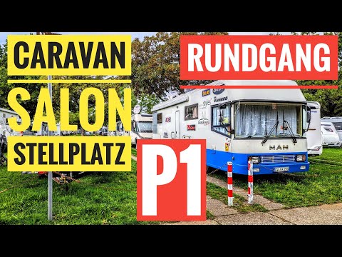 Düsseldorf - Caravan-Salon 2023 - Riesen-Stellplatz P1 - Rundgang 4K