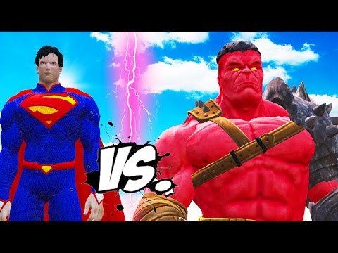 RED HULK VS SUPERMAN - EPIC BATTLE Video