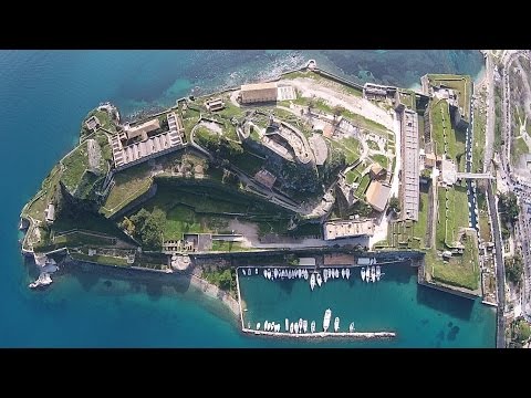 Old Fortress Corfu Aerial View