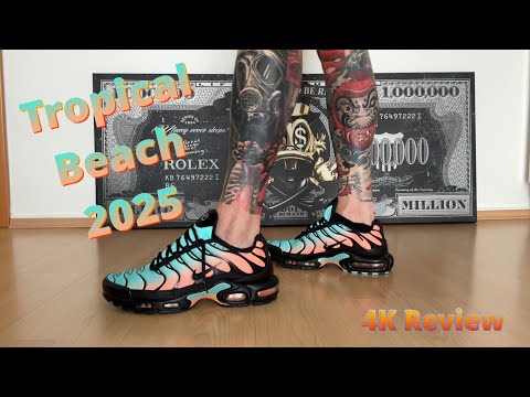 Nike Air Max Plus TN – Tropical Beach / South Beach (2025) (4K Detail Review on Feet)