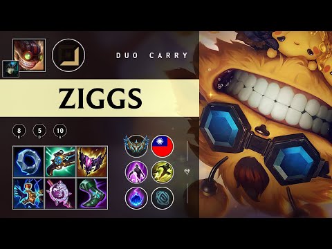 Ziggs Carry vs Draven - TW Challenger Patch 25.22