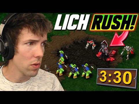 Grubby: "Lich Towerrush?" - Opponent: "Seems like"