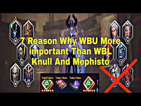 WBU More Important Than WBL Knull And Mephisto? 7 Reason Why WBU important - Marvel Future Fight