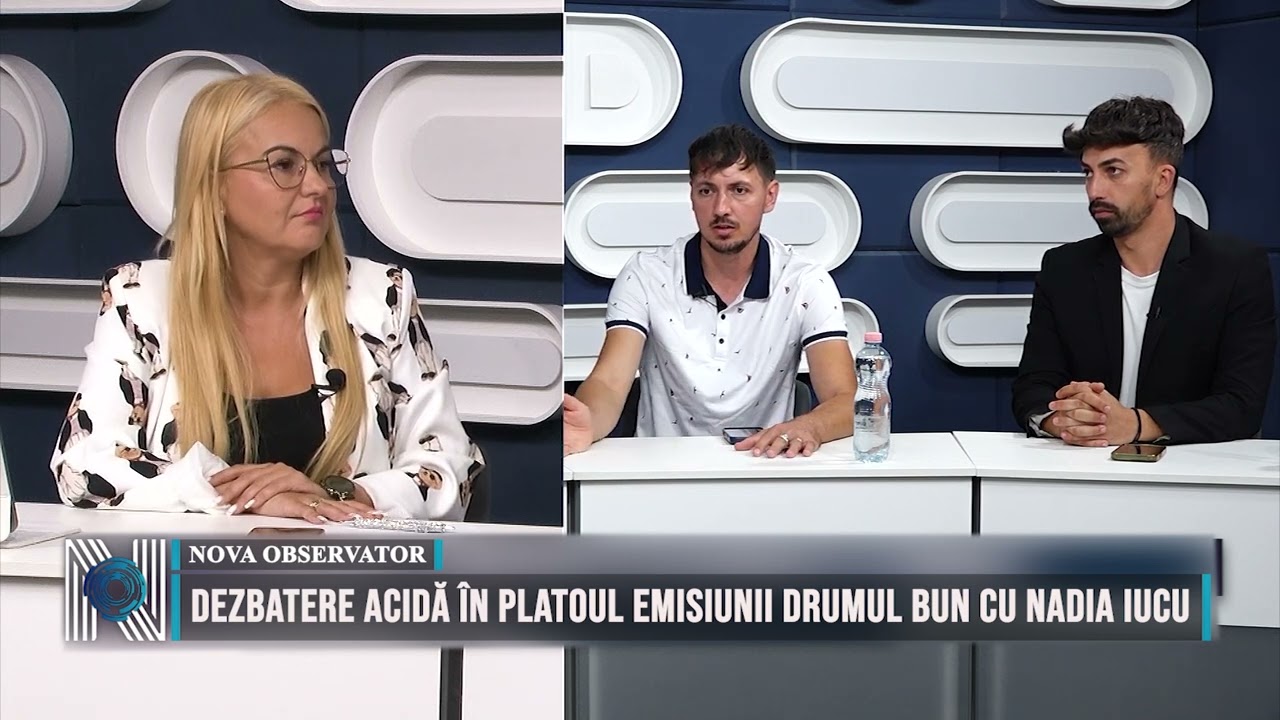 Dezbatere acidă în platoul emisiunii Drumul Bun cu Nadia Iucu