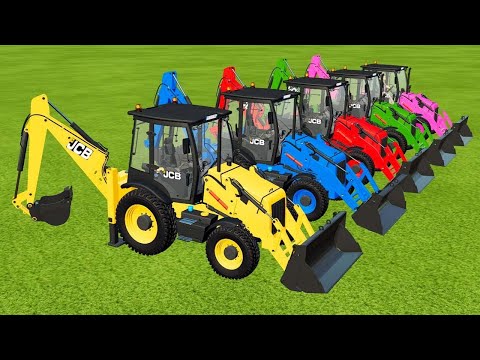 TRANSPORTING CAR VS CLAAS VS FENDT VS CASE TRACTORS WITH COLVO TRUCKS - Farming Simulator 22