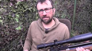 Rabbit shooting with an air rifle