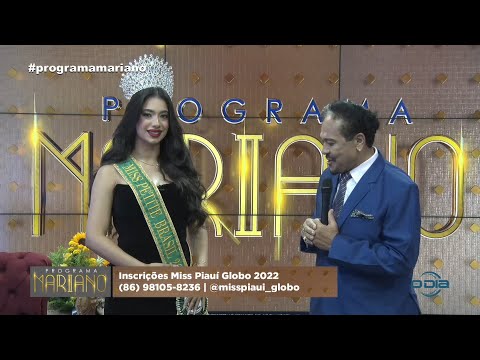 A Miss Piauí Globo, Gabi Lustosa, fala da abertura de inscrições para edição 2022 12 03 2022