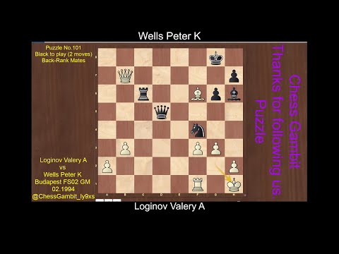 Loginov Valery A vs Wells Peter K  #Puzzle No 101
