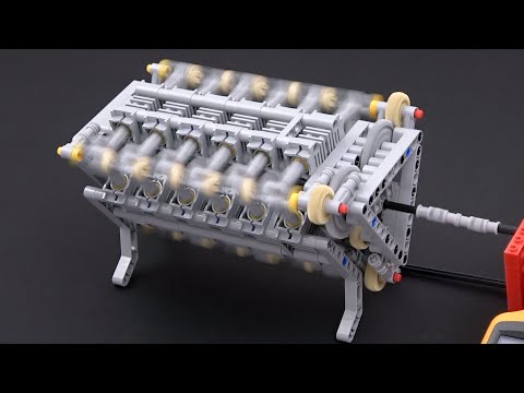 Build & Test Lego Engines: W16, napier deltic, rotary, axial, V8 square pistons - Kids (6+), Kingdom Kids Zone - Brick Experiment Channel