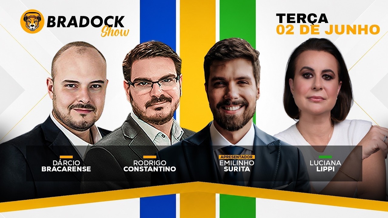 Bradock Show 02/06/26- EMILINHO, RODRIGO CONSTANTINO, DÁRCIO BRACARENSE E LUCIANA LIPPI