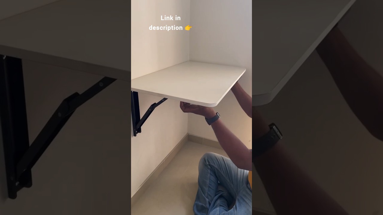 Wall mounted foldable table 😍 | Study table 🌟 #foldabletable #study #workfromhome #trending