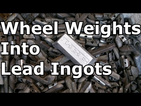 Turn Wheel Weights into Lead Ingots.