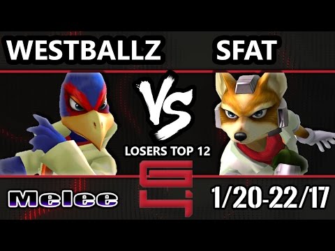 Genesis 4 SSBM - G2 Westballz (Falco) Vs. CLG | SFAT (Fox) Smash Melee Losers Top 12