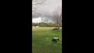 Dark Clouds Roll Into Lincoln, Alabama, Amid Tornado Warning