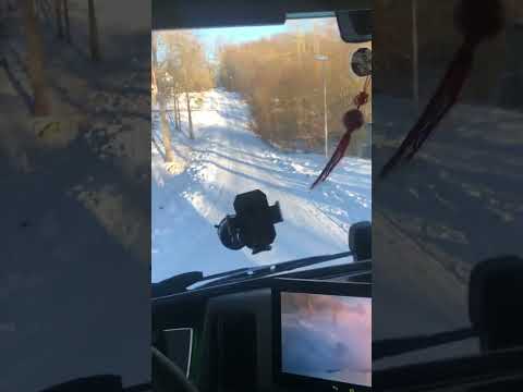 Lastbil genom Biskopsmåla