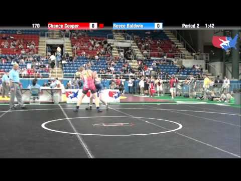 Fargo 2012 170 Round 3: Chance Cooper (Missouri) vs. Reece Baldwin (Idaho)