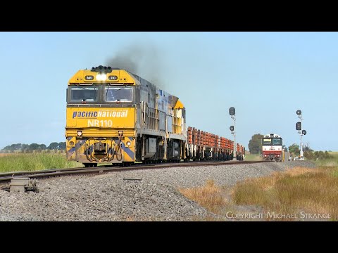 2M43S Empty Rail Train From Inverleigh Derailment Site (18/11/2022) - PoathTV Australian Railways