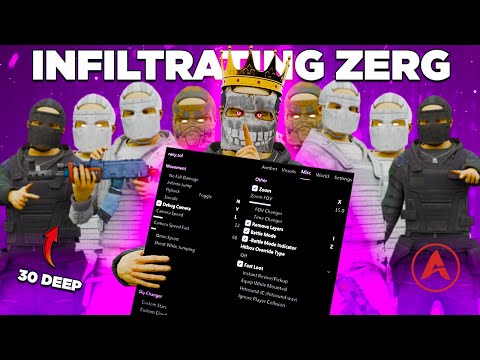 Infiltrating a 30 DEEP ZERG with my CHEATS - Rust Cheats