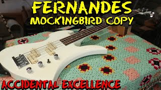 Video thumbnail for Fernandes  MB-65 - Mockingbird Copy - Both sublime AND ridiculous! by Fanblade Instruments