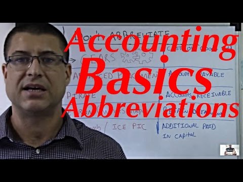 Accounting for Beginners #19 /  Don't Abbreviate / Accounting 101 / Basics Video