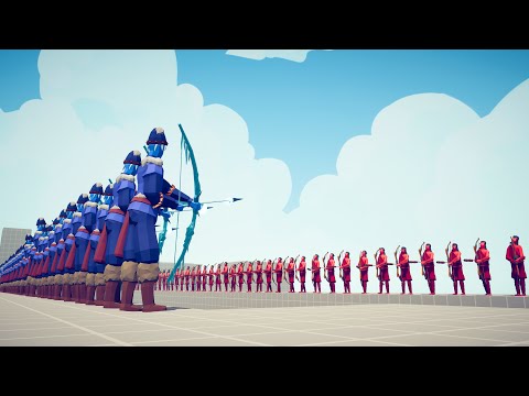50x ICE ARCHERS vs 50x EVERY RANGED UNITS - Totally Accurate Battle Simulator TABS