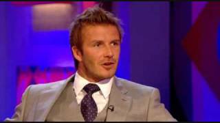 (HQ) David Beckham on Final Jonathan Ross Show (part 1)