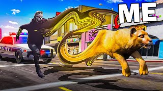 Shapeshifting Animals Destroying Cops In GTA 5 RP