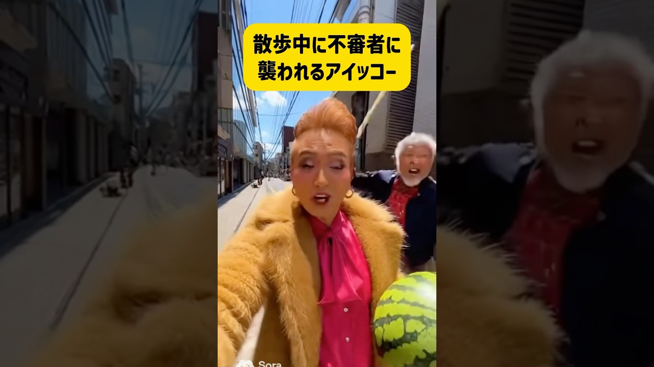 散歩中に襲われるアイッコー　#shortsvideo #shorts #ai